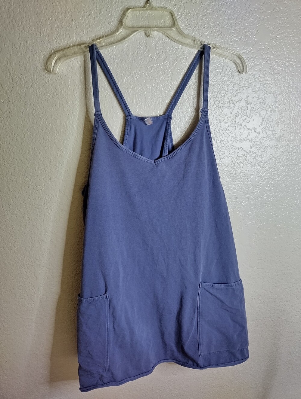 Free People Movement Hot Shot Mini Dress Indigo Blue Sz L - Picture 2 of 8